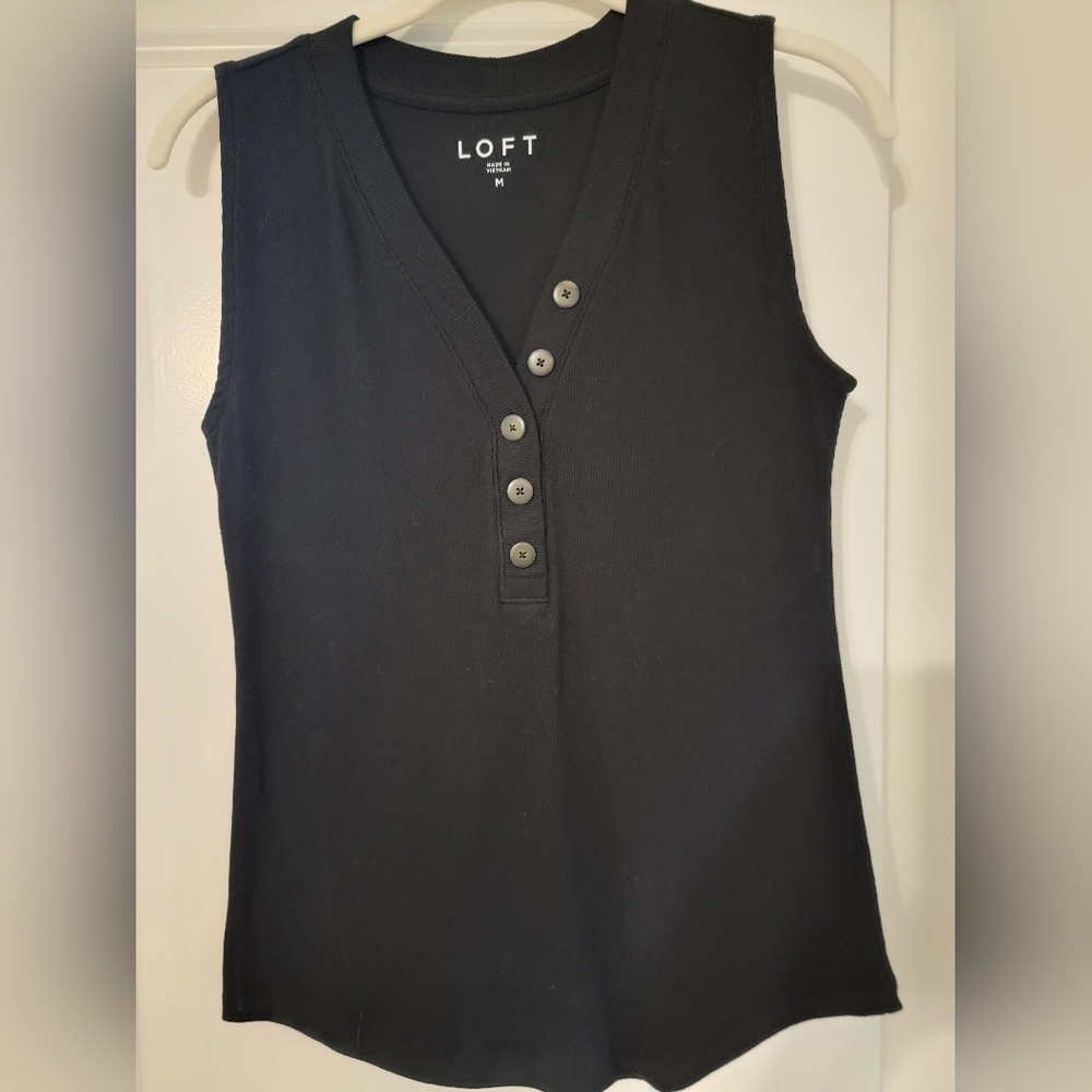 LOFT Black Tank Top
